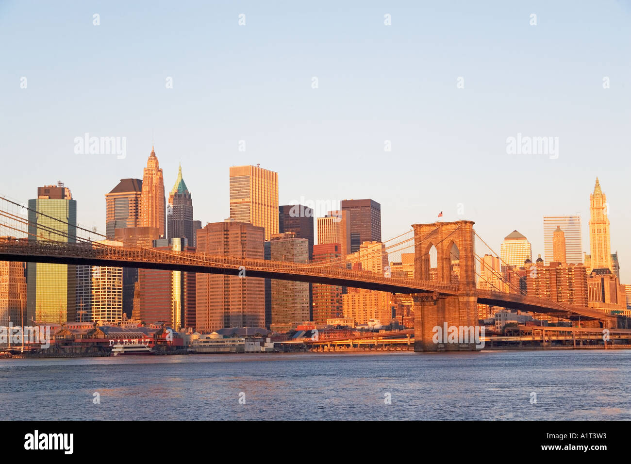 BROOKLYN BRIDGE, NEW YORK CITY Stockfoto