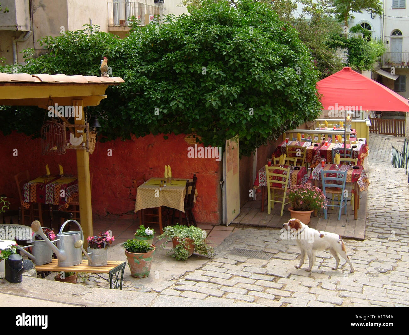 AUßERHALB ESSEN CALVI CORSICA Stockfoto