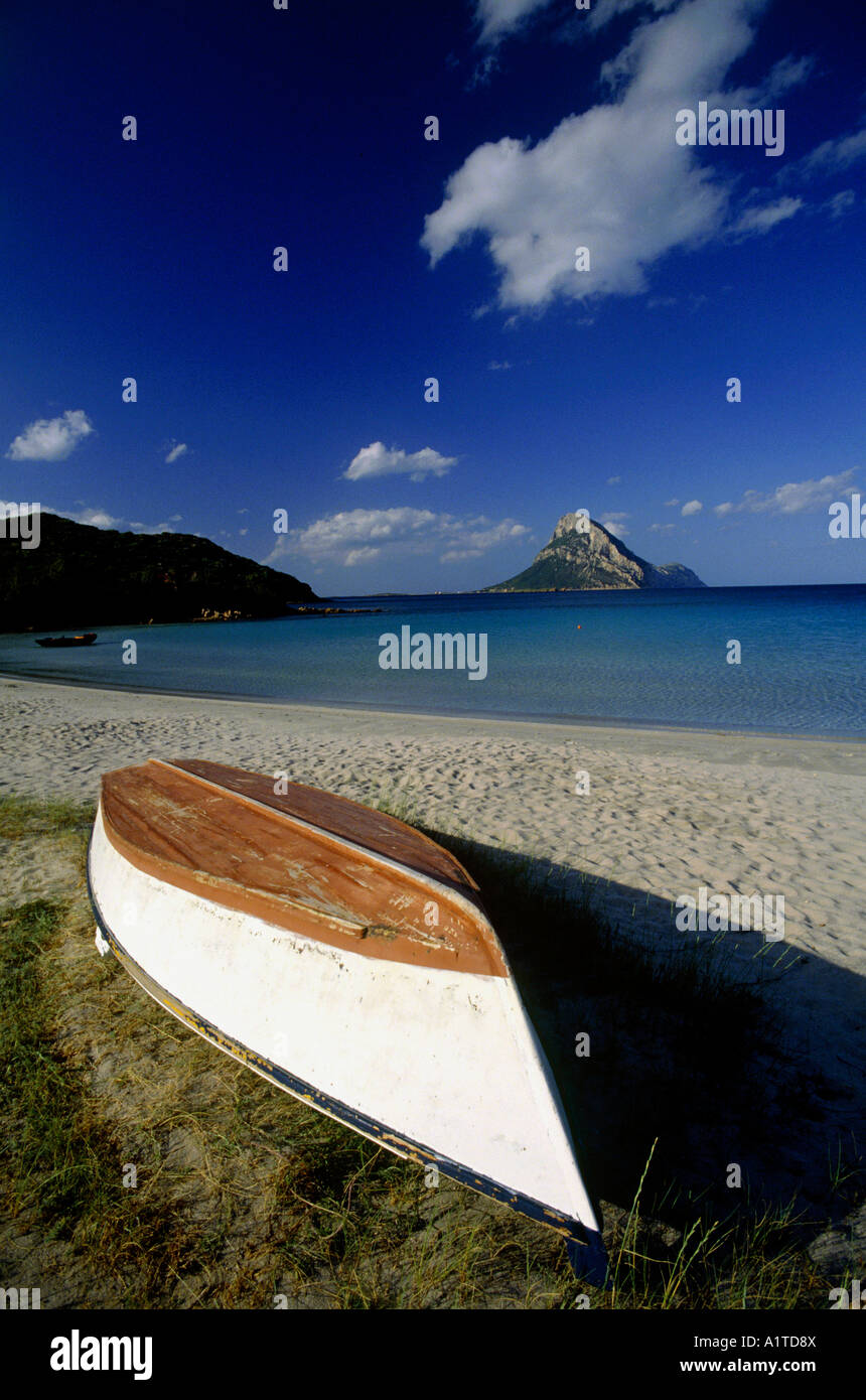 Strand am Abend Sardinien Italien Stockfoto