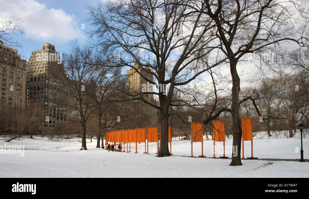 Die Gates Central Park New York Stockfoto