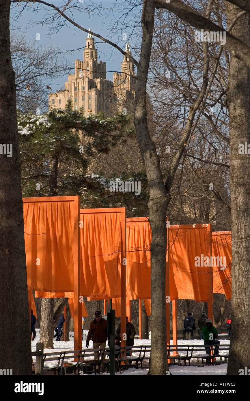 Die Gates Central Park New York Stockfoto