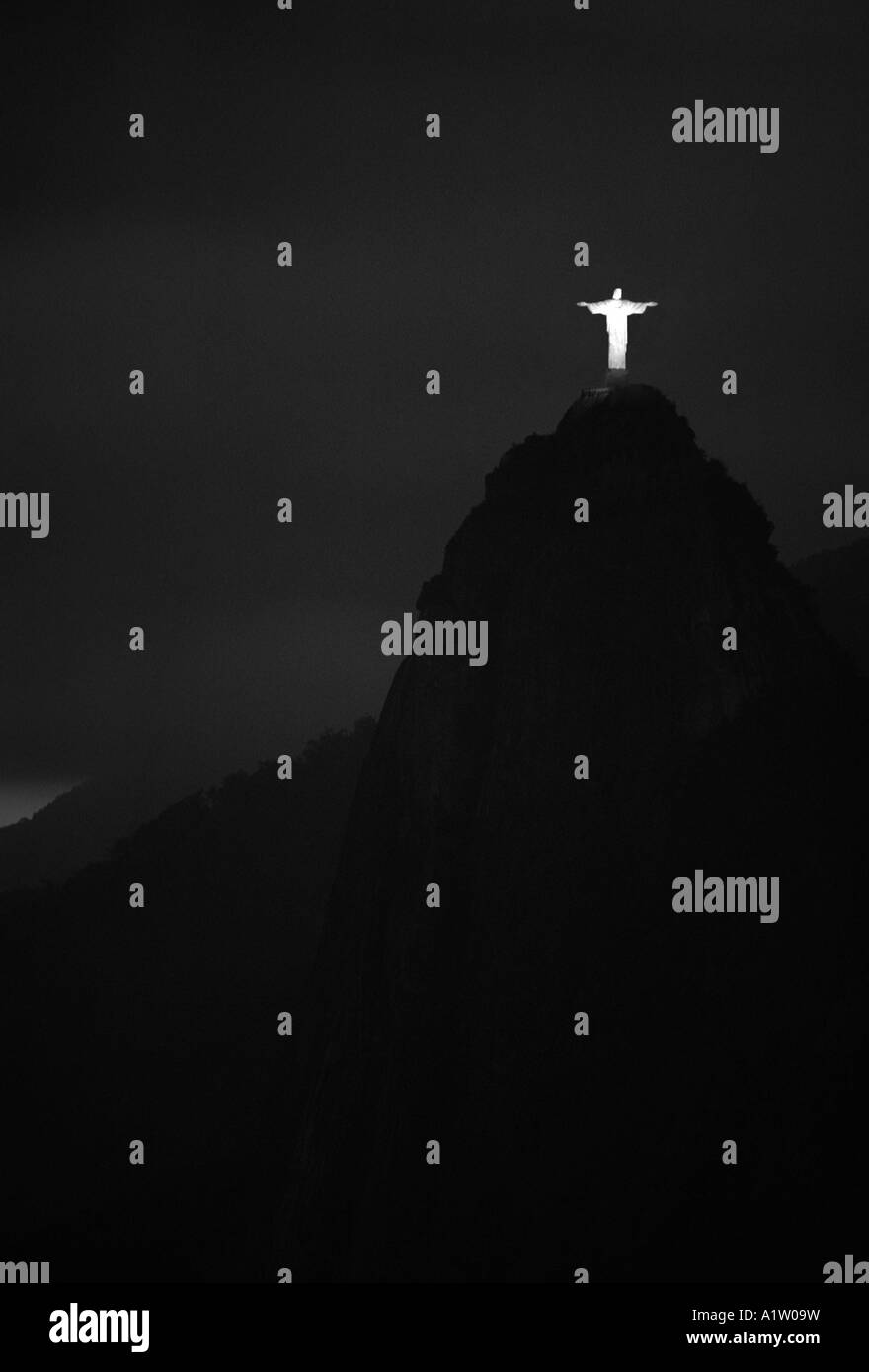 Statue, Christus, dem Erlöser, Christus, Erlöser, Statue, Corcovado, Buckel Berg, Rio de Janeiro, Rio de Janeiro, Brasilien, Südamerika Stockfoto