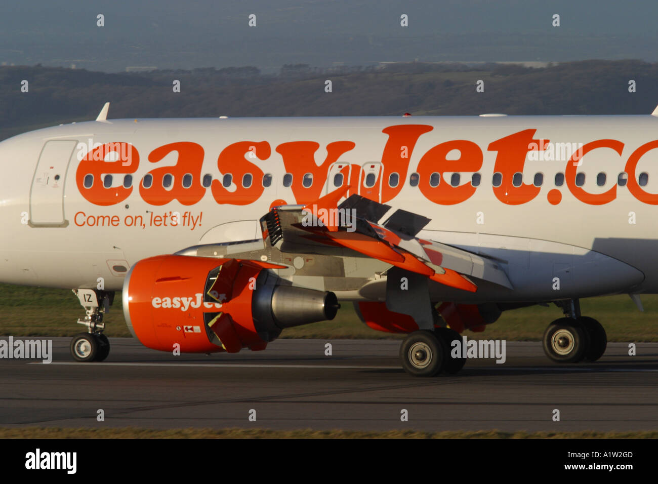 EasyJet low-cost Fluglinien Airbus A320 Stockfoto