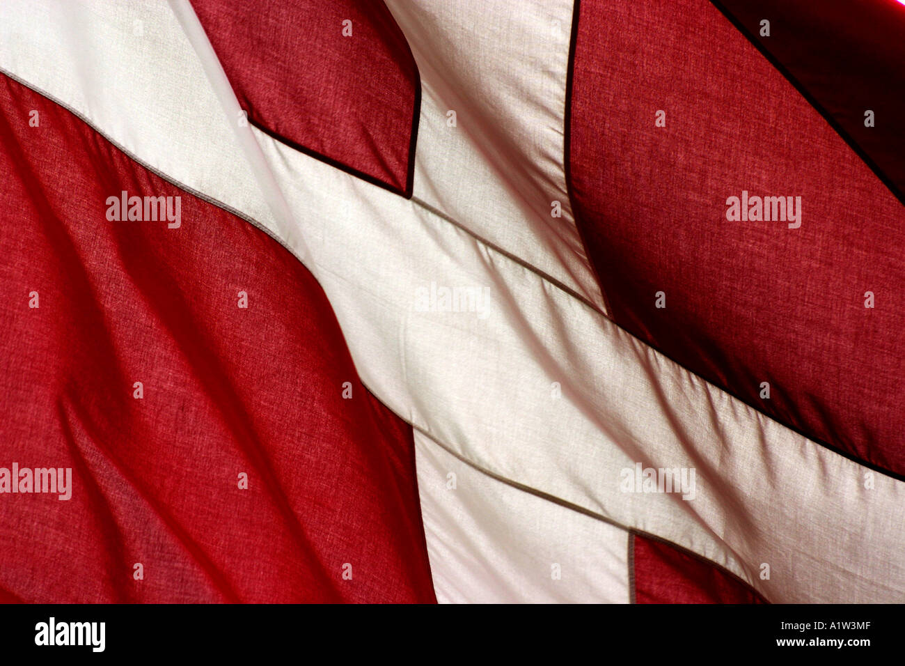 Dänische Flagge Stockfoto