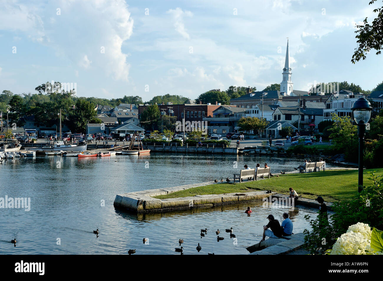 Hafen von Camden Maine USA Stockfoto