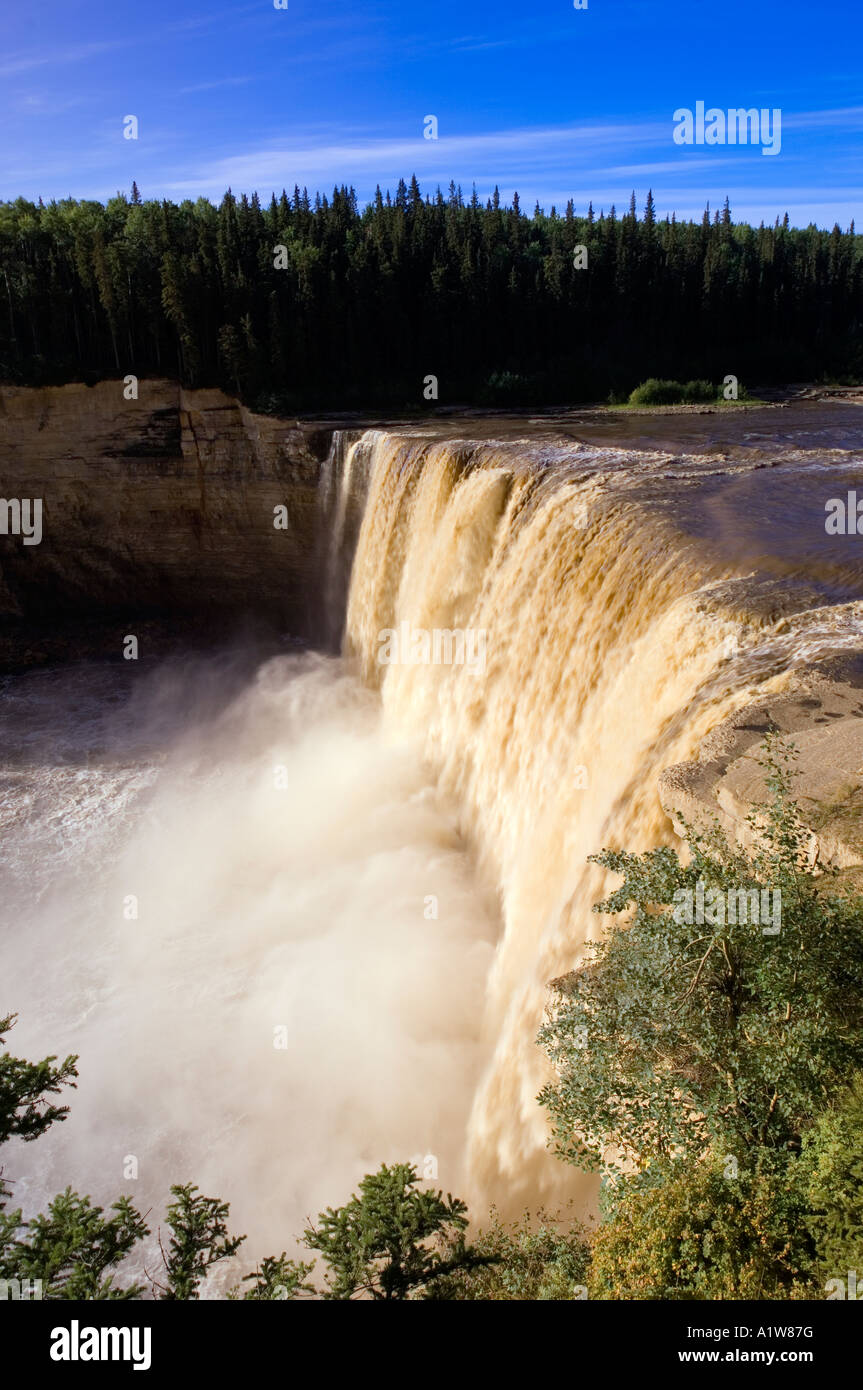 Alexandra Falls, Twin Falls Gorge Territorial Park, Nordwest-Territorien, Kanada. Stockfoto