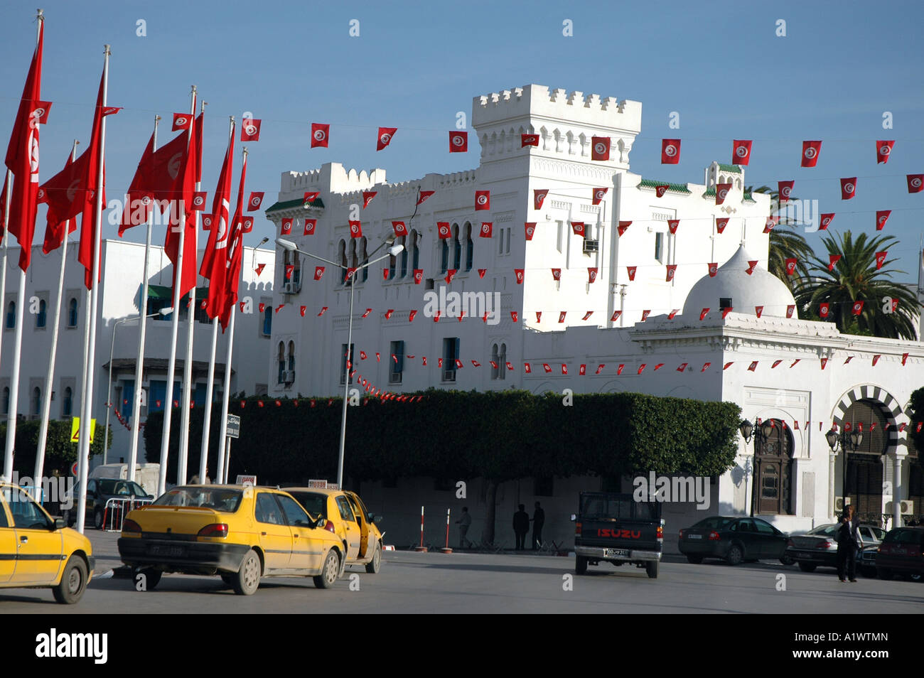 Ministerium der Finanzen in Tunis, Hauptstadt von Tunesien Stockfoto