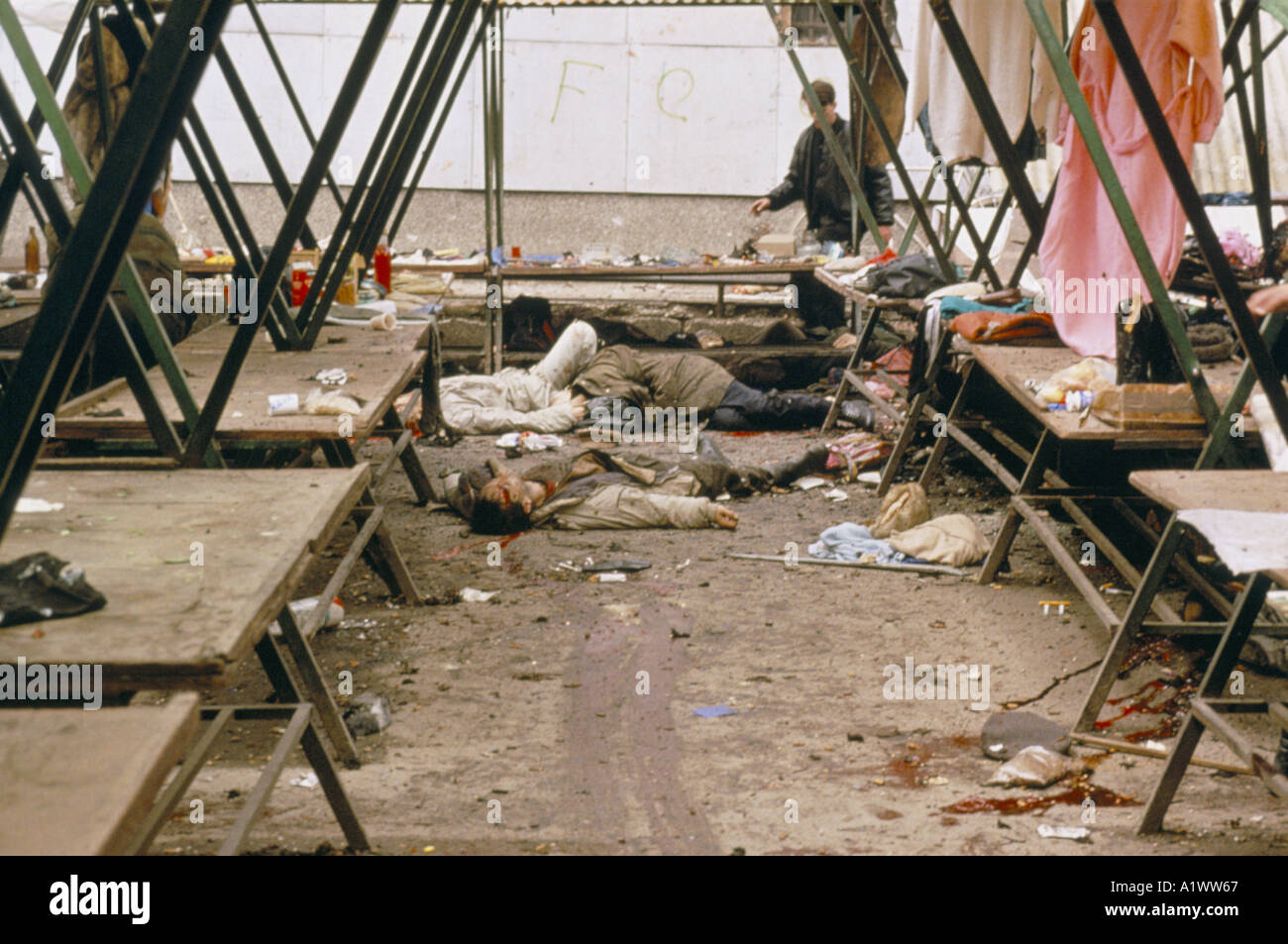 Marktplatz-Massaker von Sarajevo, Bosnien 1994 Stockfoto