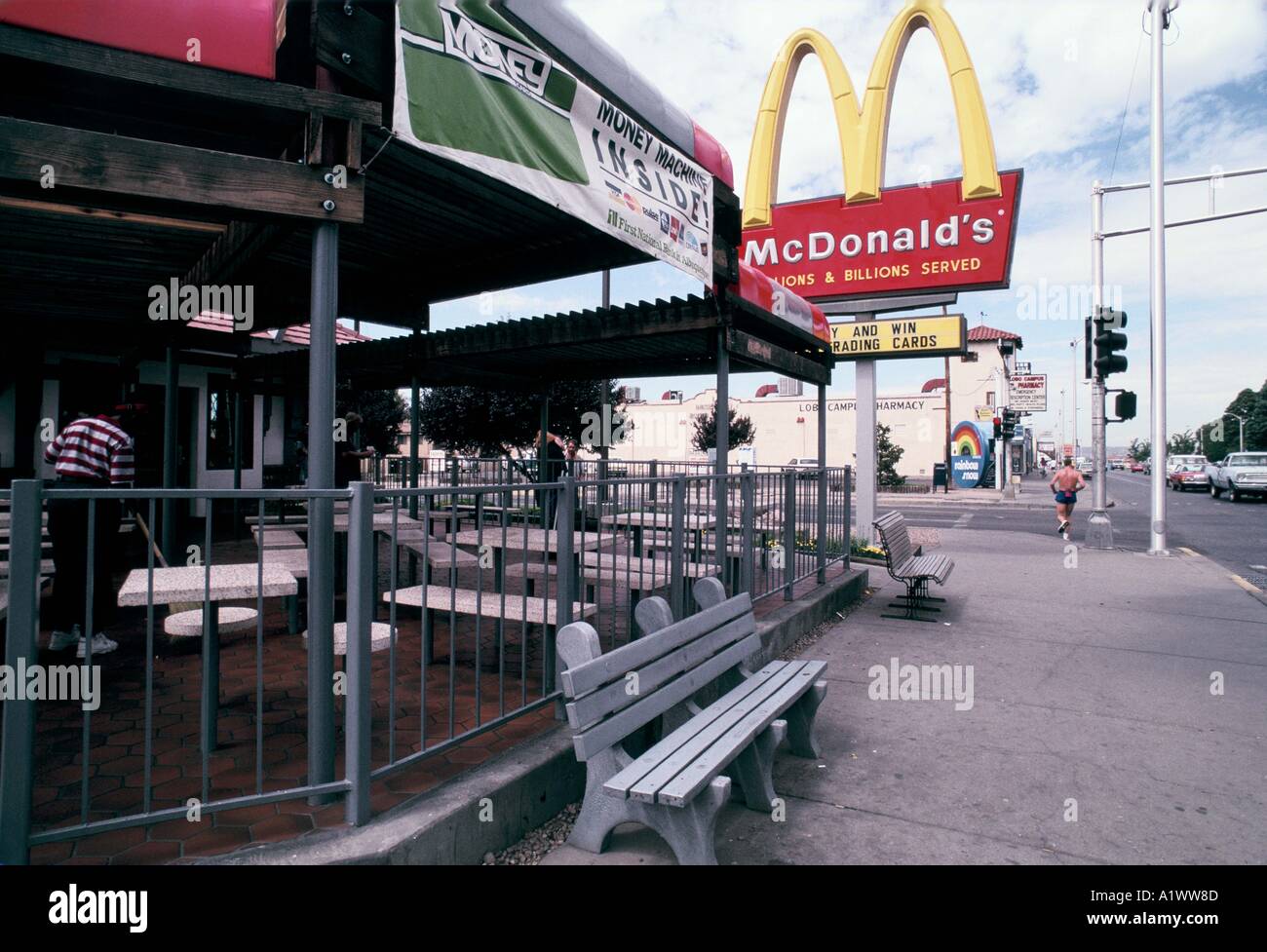 MCDONALDS AUF DER ROUTE 66 ALBUQUERQUE, NEW MEXICO Stockfoto
