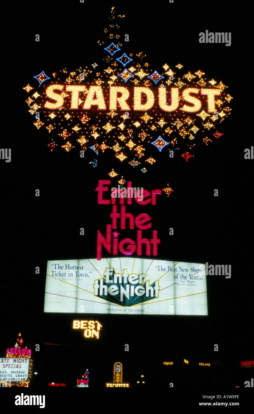 LAS VEGAS NEVADA USA STARDUST HOTEL CASINO Stockfoto LAS VEGAS NEVADA USA STARDUST HOTEL CASINO Stockfoto