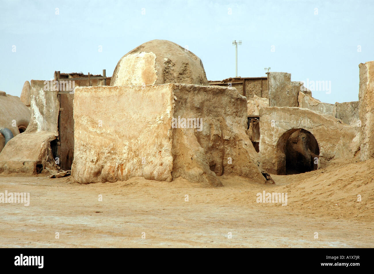 Reste von George Lucas Star Wars Film-set auf Wüste Sahara in Tunesien Stockfoto