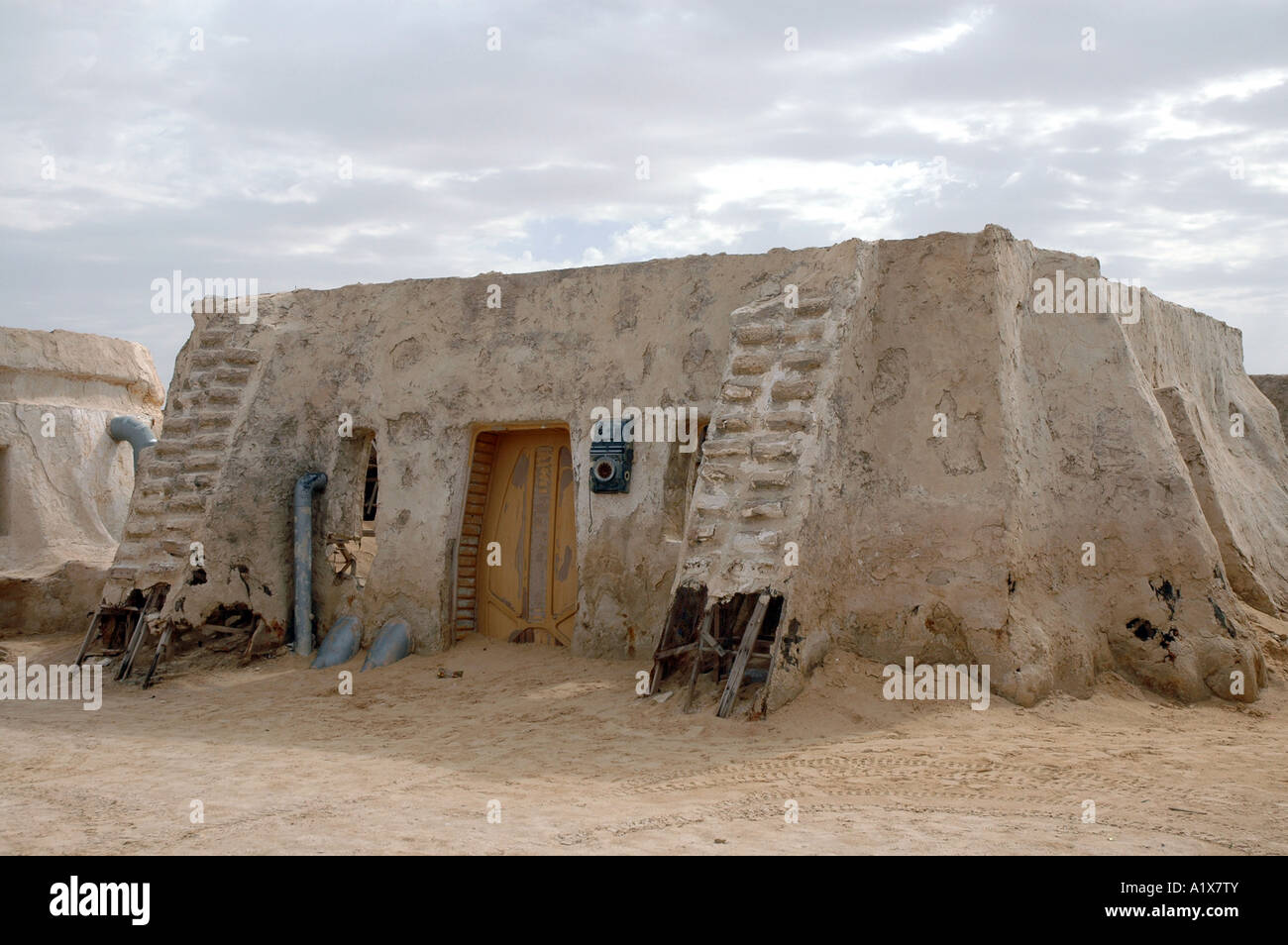 Reste von George Lucas Star Wars Film-set auf Wüste Sahara in Tunesien Stockfoto