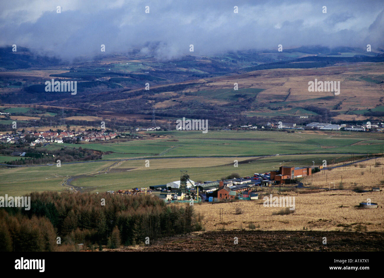 Turm-Zeche in der Nähe von Hirwaen Wales UK Stockfoto