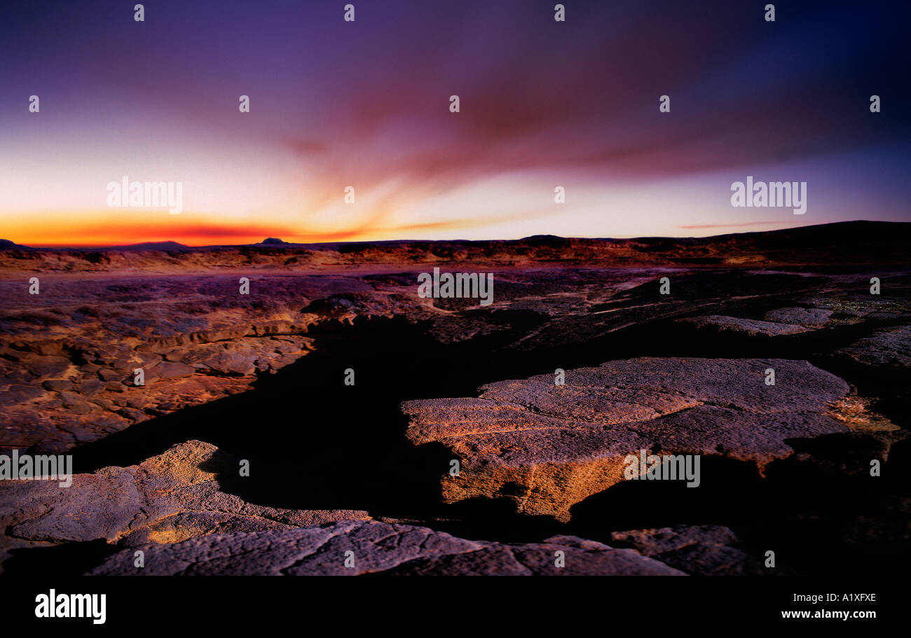 Vulkanlandschaft, Big Island, Hawaii. Stockfoto