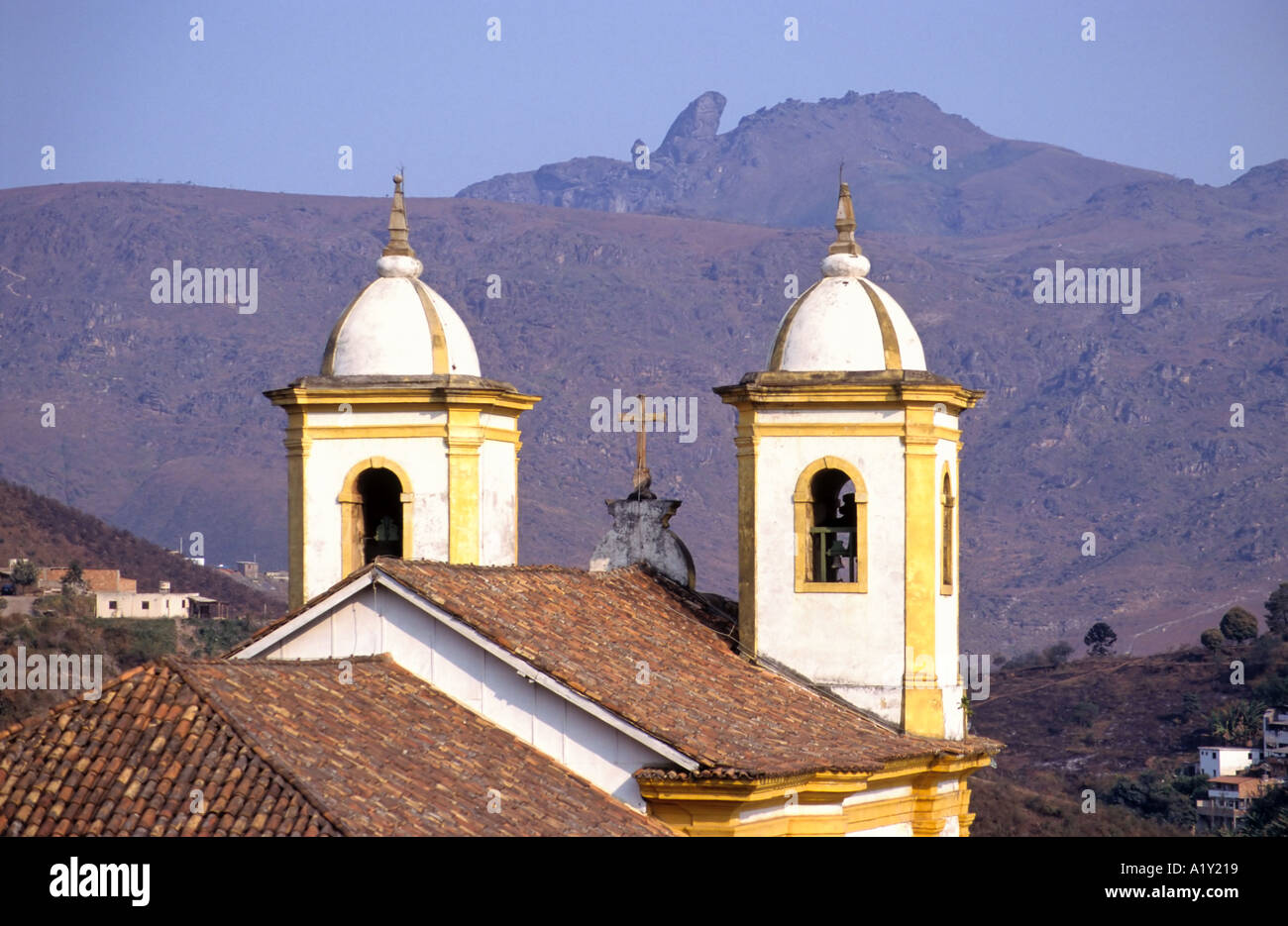 Koloniale Architektur, Ouro Preto, Minas Gerais, Brasilien Stockfoto