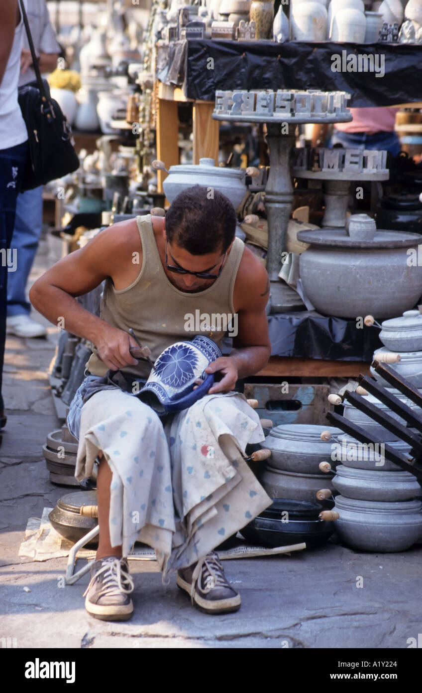 Kunsthandwerksmarkt, Ouro Preto, Minas Gerais, Brasilien Stockfoto