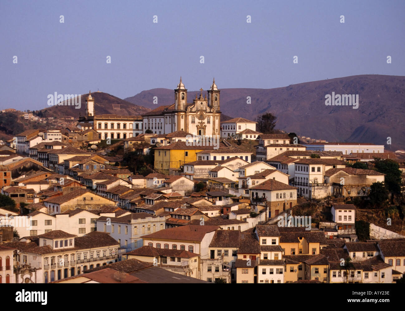 Koloniale Architektur, Ouro Preto, Minas Gerais, Brasilien Stockfoto