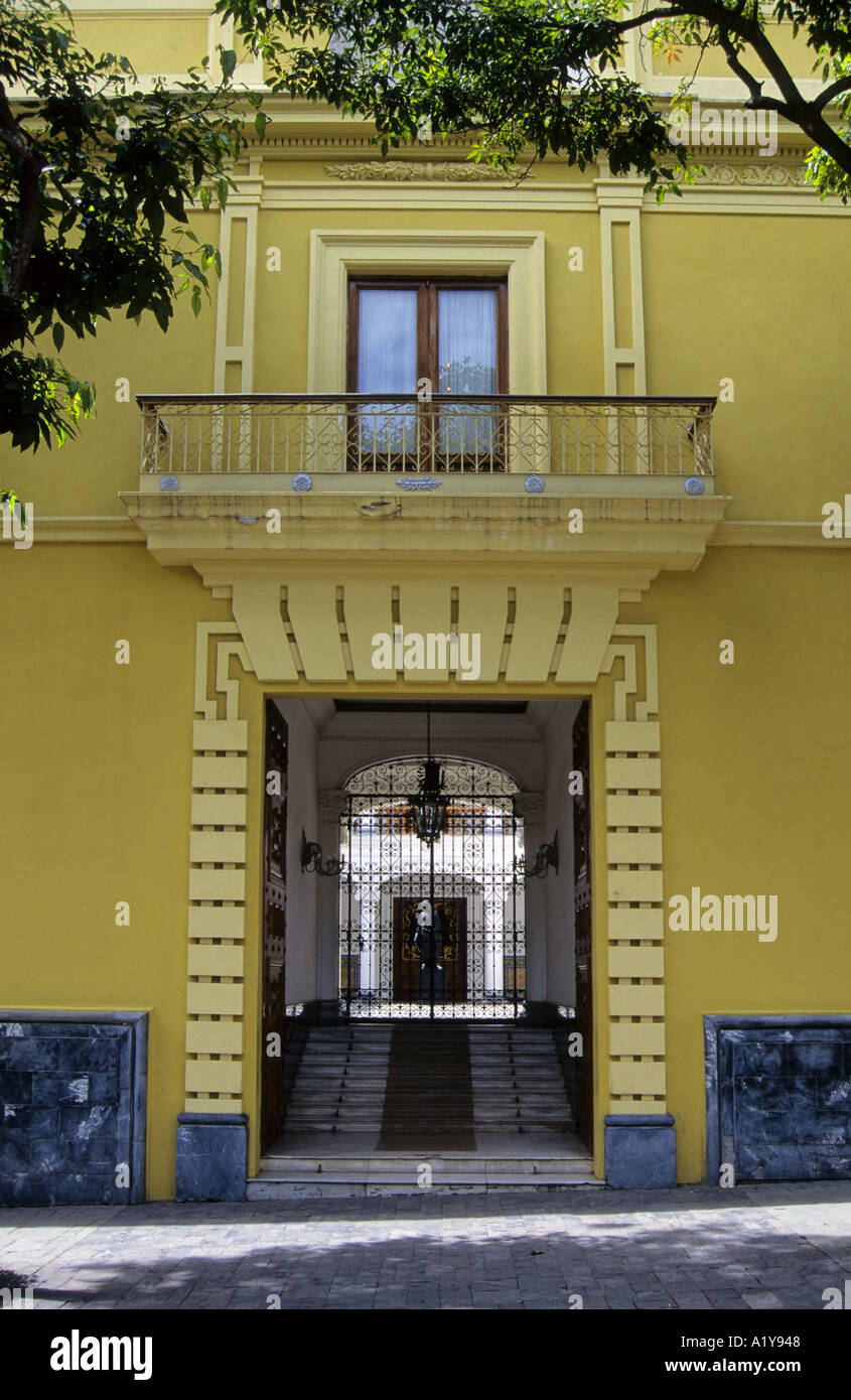 Gelbes Haus, Plaza Bolivar, Caracas, Venezuela Stockfoto