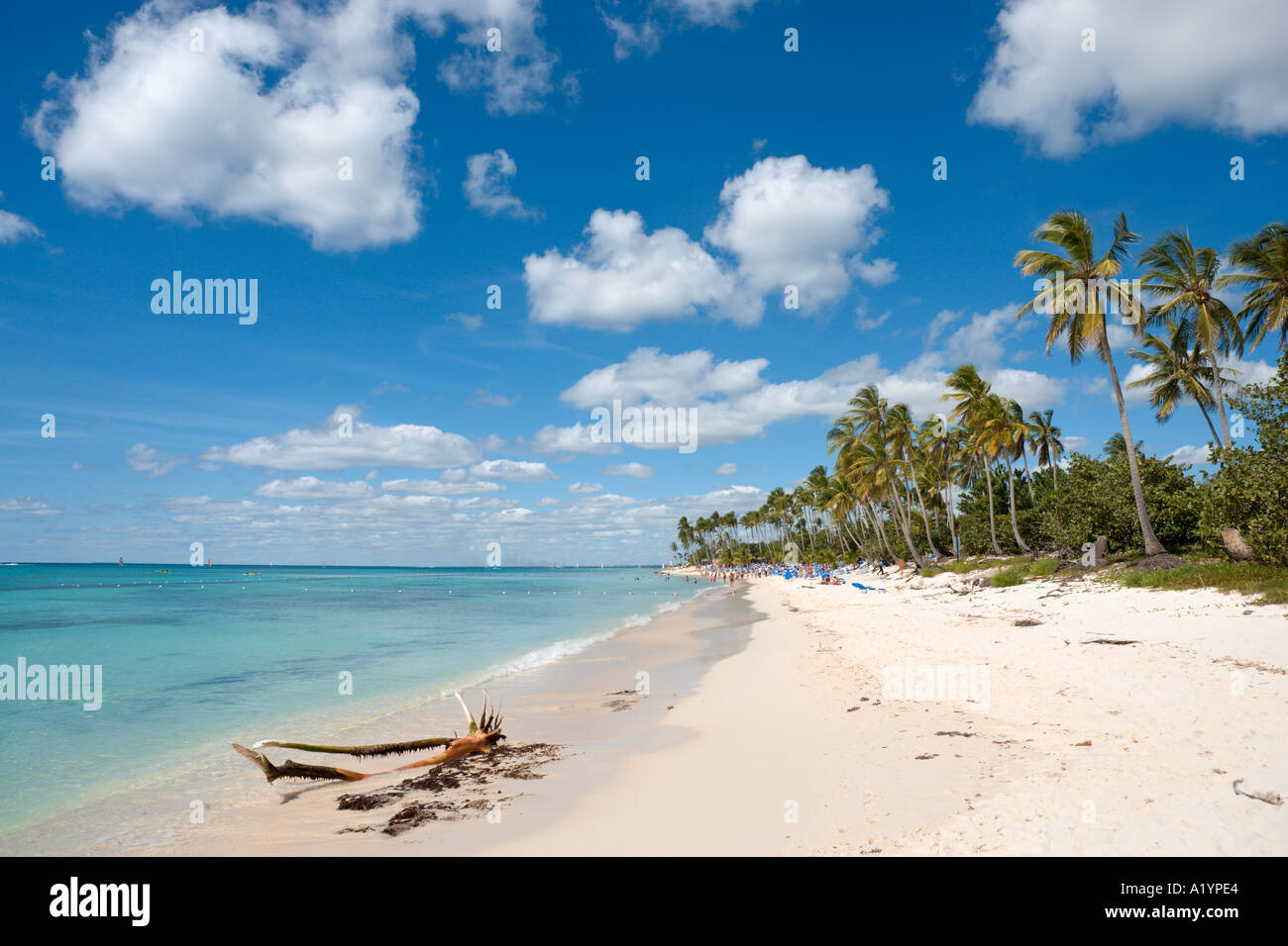 Strand von Bayahibe, Südküste, Dominikanische Republik, Caribbean Stockfoto