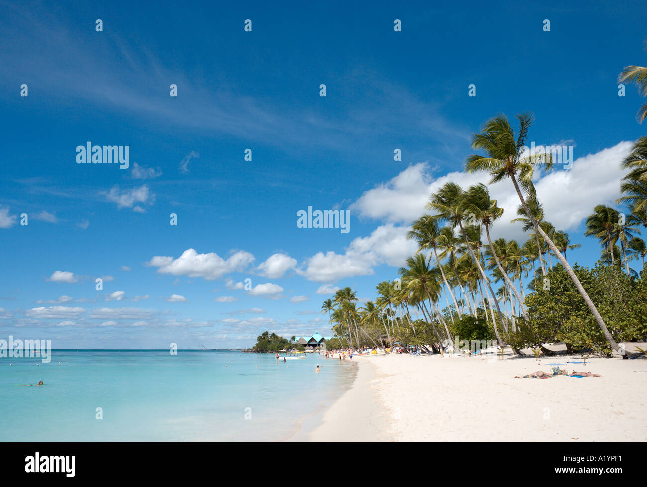 Strand von Bayahibe, Südküste, Dominikanische Republik, Caribbean Stockfoto