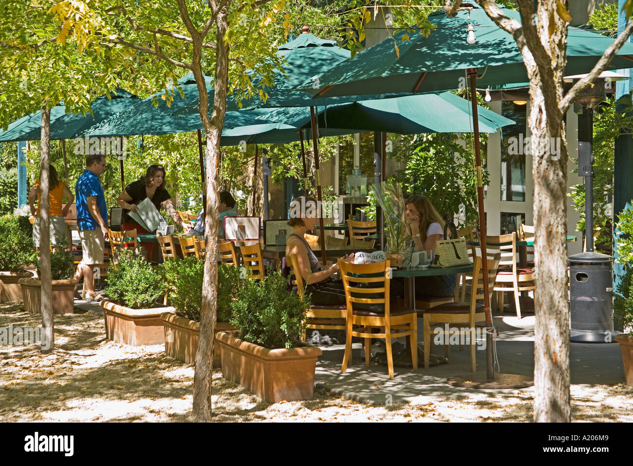 Pizzaria Tra Vigne St Helena Napa Valley in Kalifornien Stockfoto