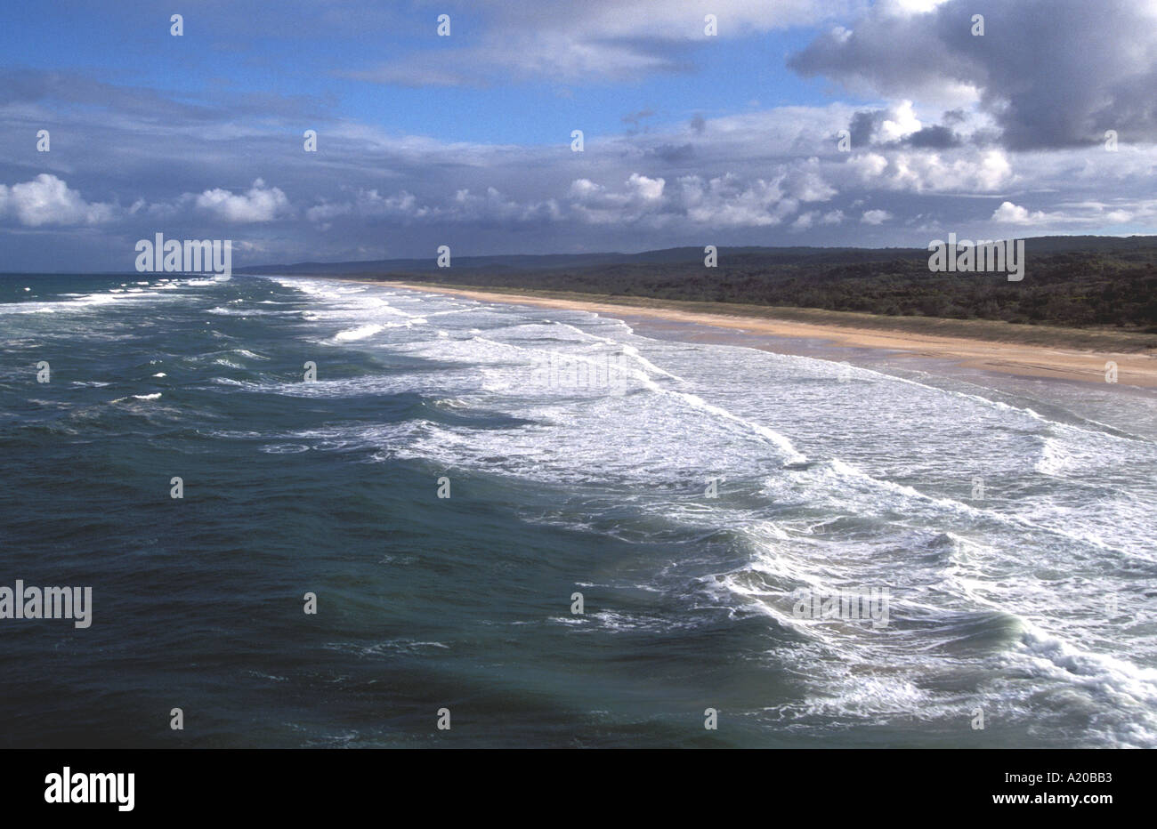 Strand auf Fraser Island Australien Stockfoto