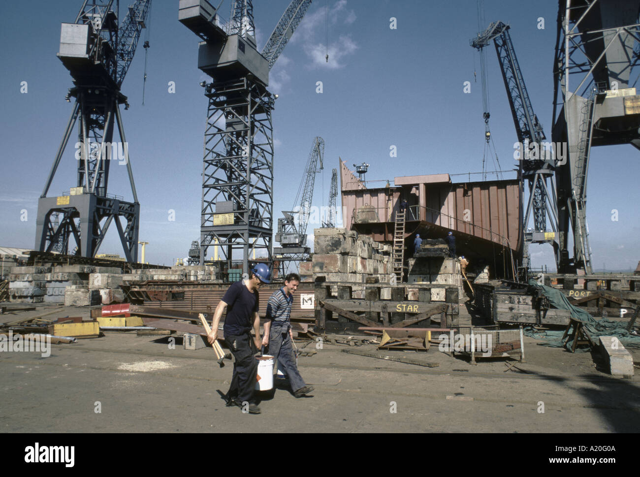 SMITHS DOCK SCHIFFBAUER TEESIDE Stockfoto