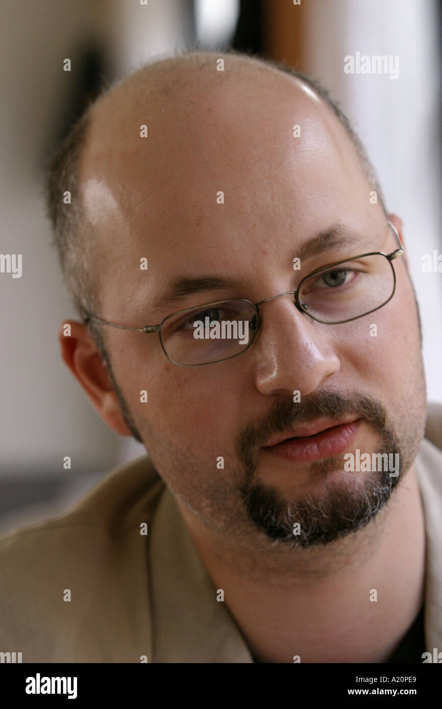 Toby Litt, British Council "Autoren-Zug" Projekt, China Stockfoto