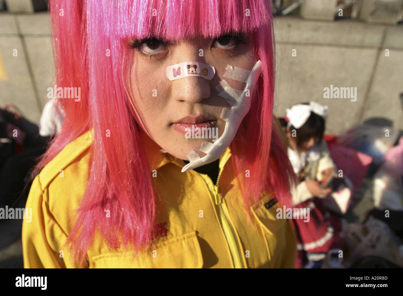 Cos spielen Zoku, Kostüm spielen Bande am Jingu Bashi in Harajuku, Tokyo, Japan Stockfoto