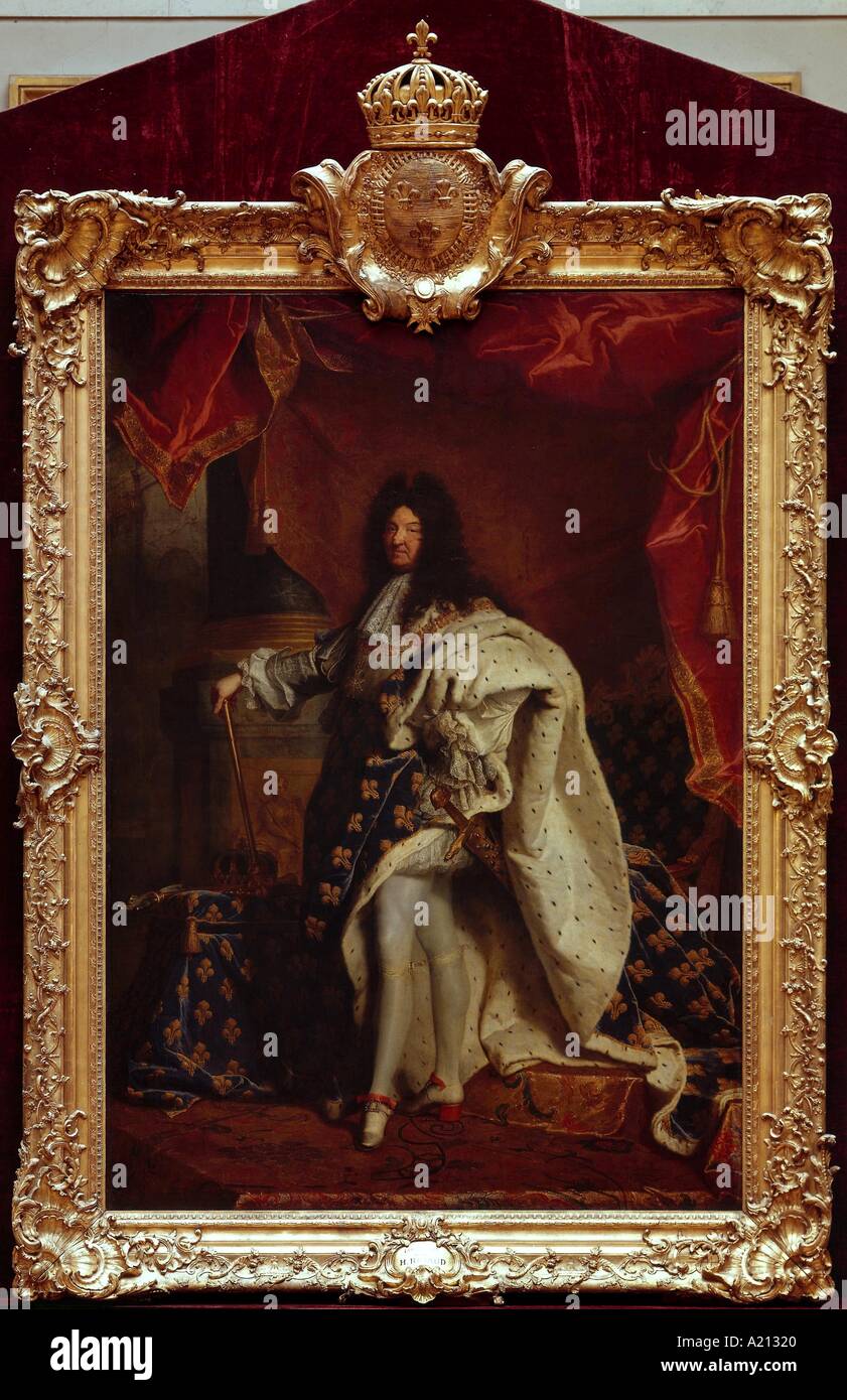 Porträt von Louis XIV Royal Romance 28 p 10 durch Hyacintme Rigaud Rainbird De Dokumentation Photographique De La Réunion des Stockfoto