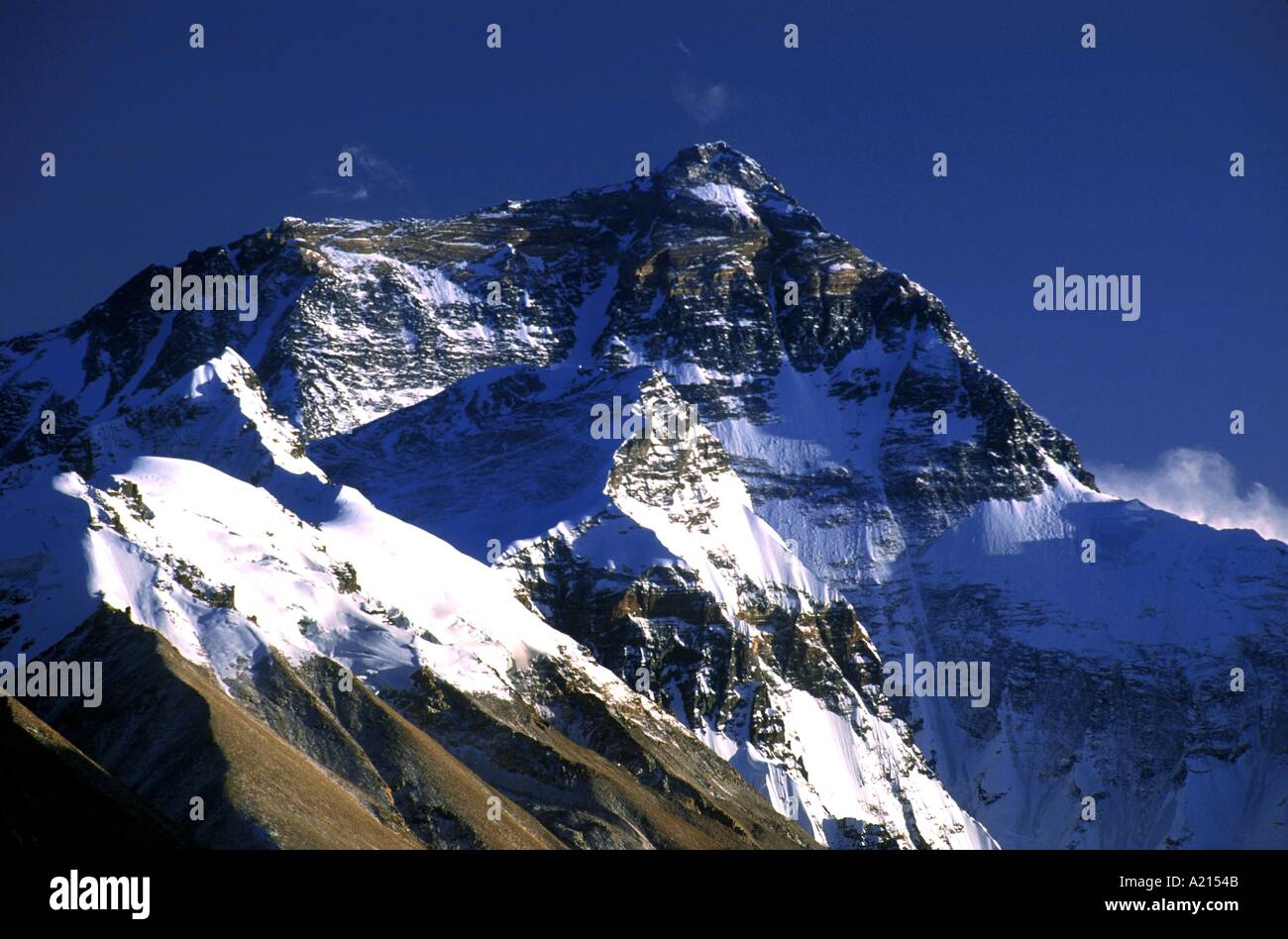 Die Nordwand des Mount Everest Tibet Asien G Hellier Stockfoto