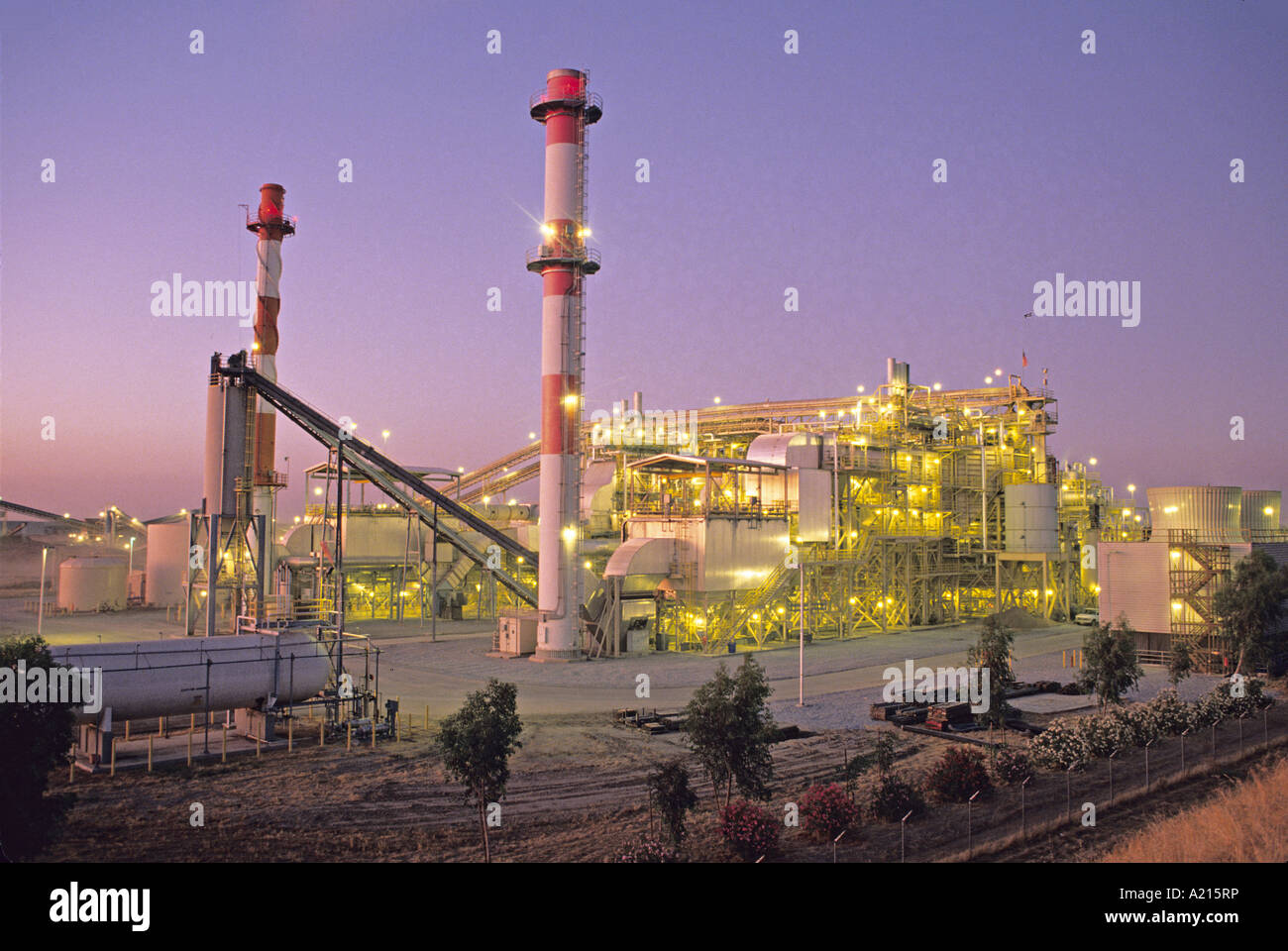 Generierung von Werk Dämmerung Delano Kalifornien Stockfoto