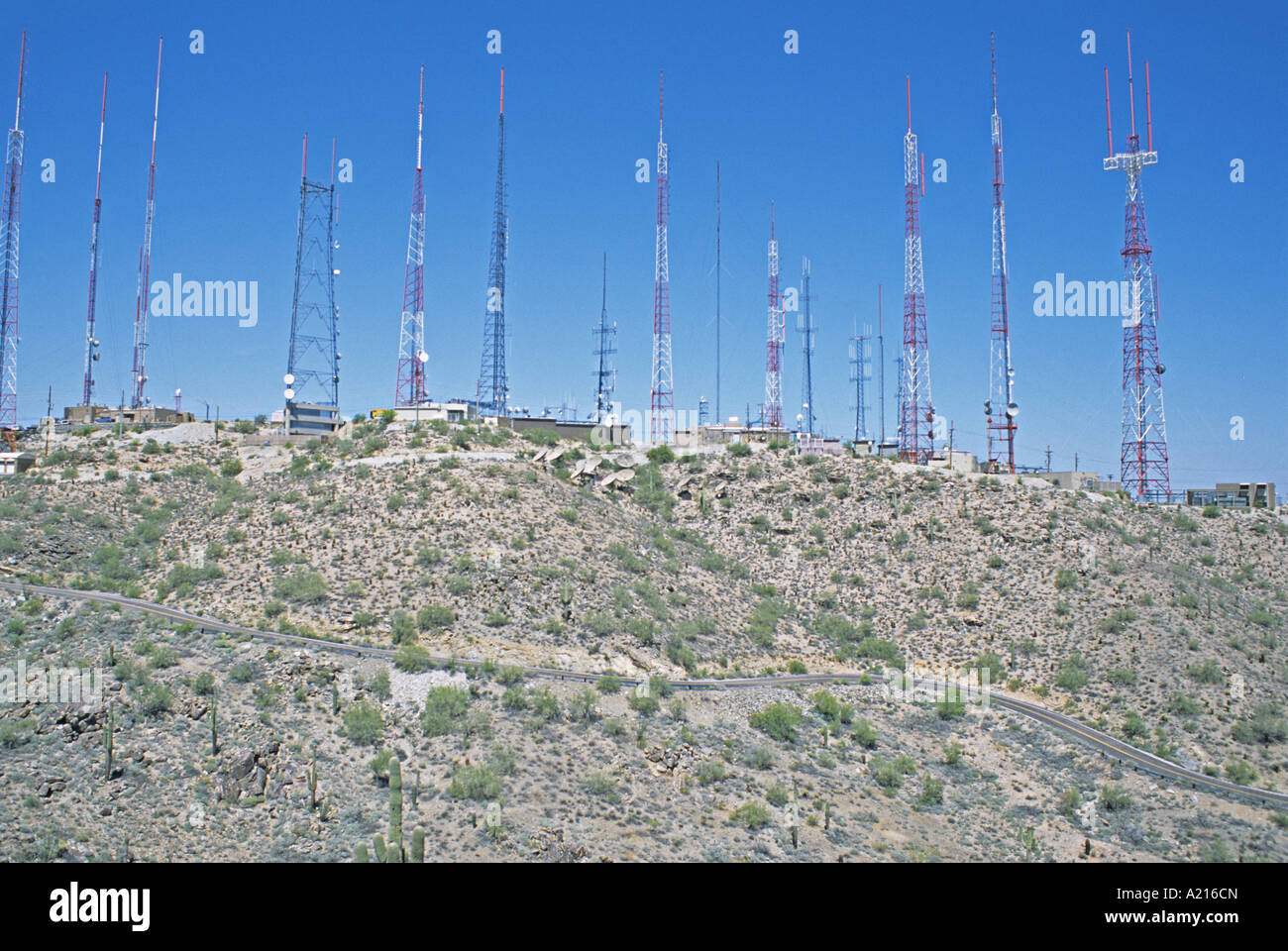 Telekommunikation Türme Phoenix Arizona Stockfoto