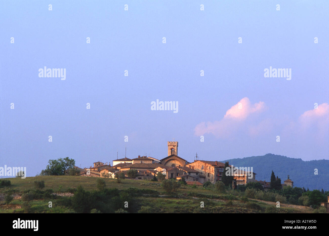 Radda in Chianti Toskana Stockfoto