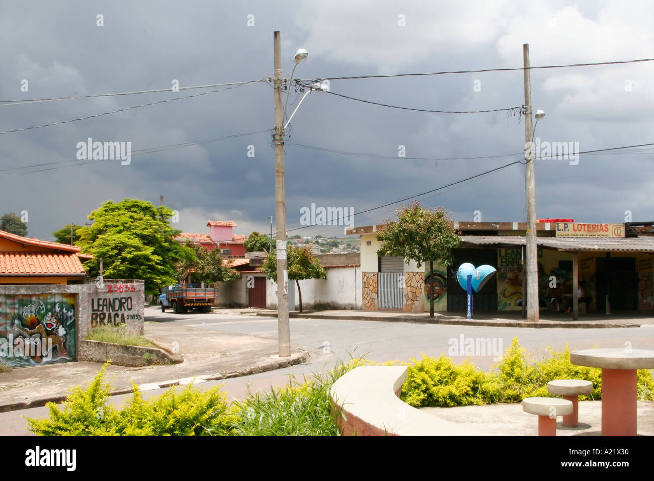 Straßenszene Belo Horizonte Minas Gerais Brasilien Südamerika Stockfoto