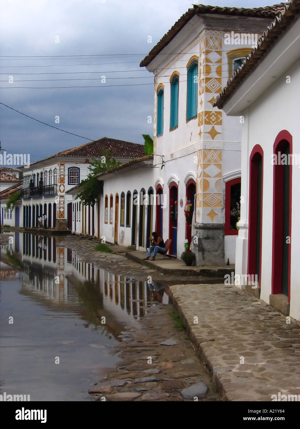 Parati überflutet bei Hochwasser Brasilien Südamerika Stockfoto