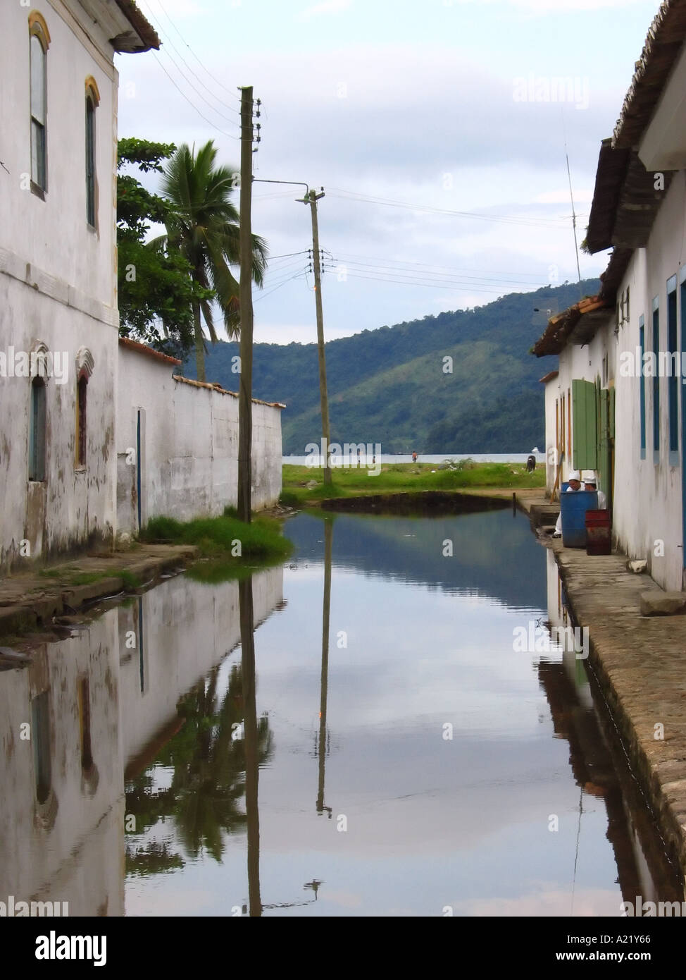 Parati überflutet bei Hochwasser Brasilien Südamerika Stockfoto