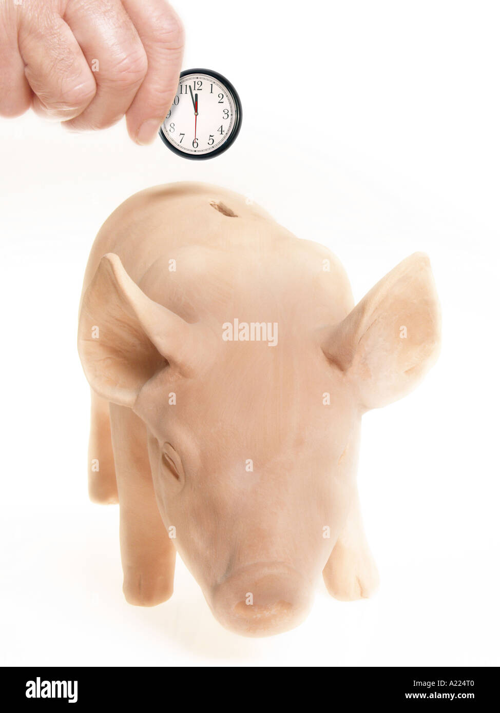 Zeit sparen Stockfoto