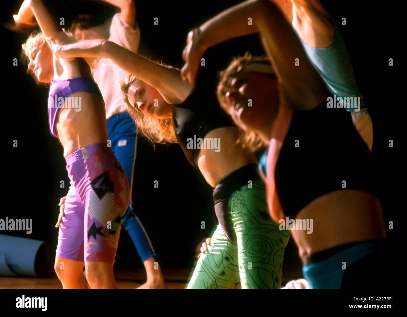 Aerobic-Klasse B Harrison Modell veröffentlicht Stockfoto