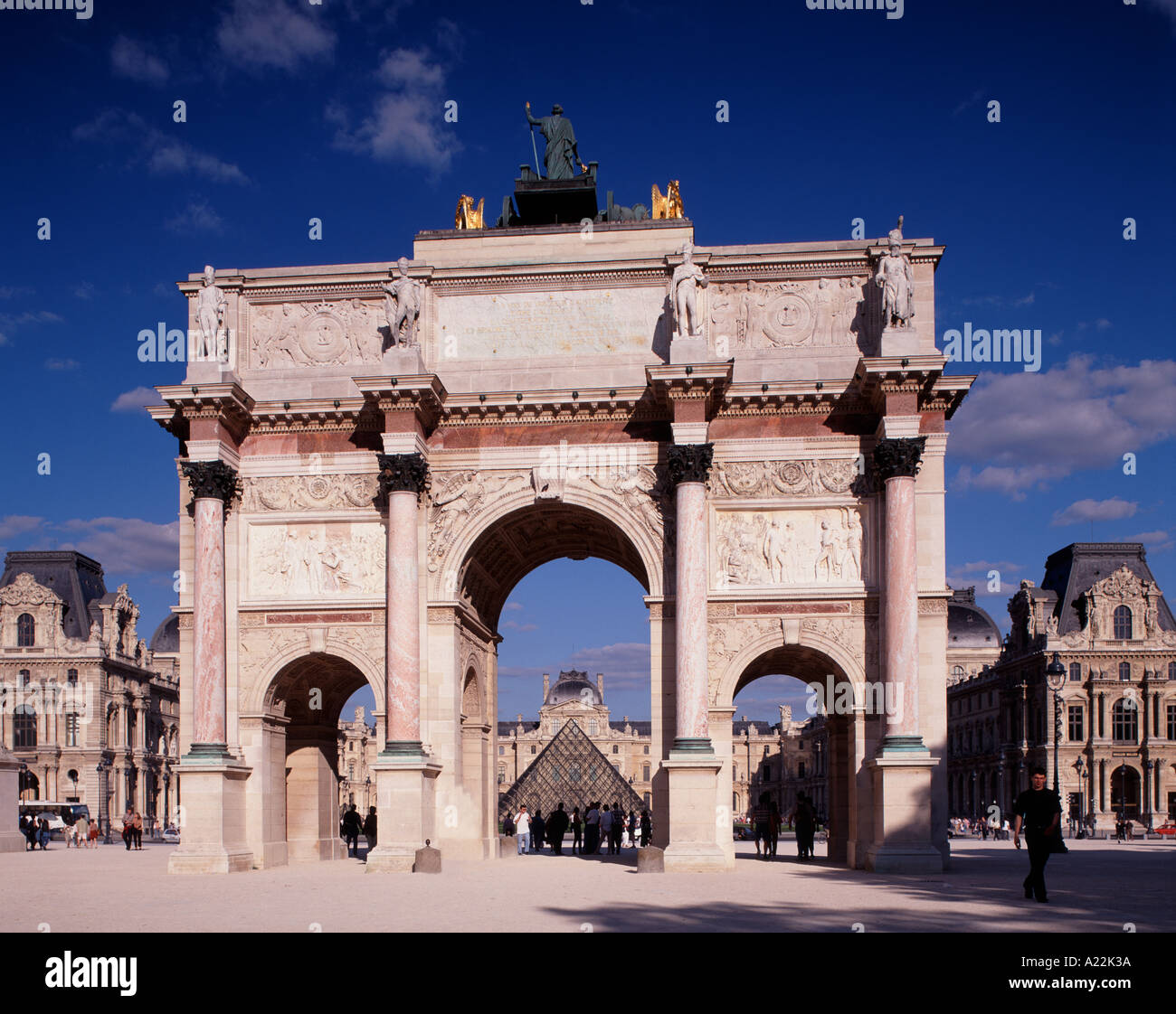 Arc de Triomphe du Caroussel, Paris, Frankreich Stockfoto