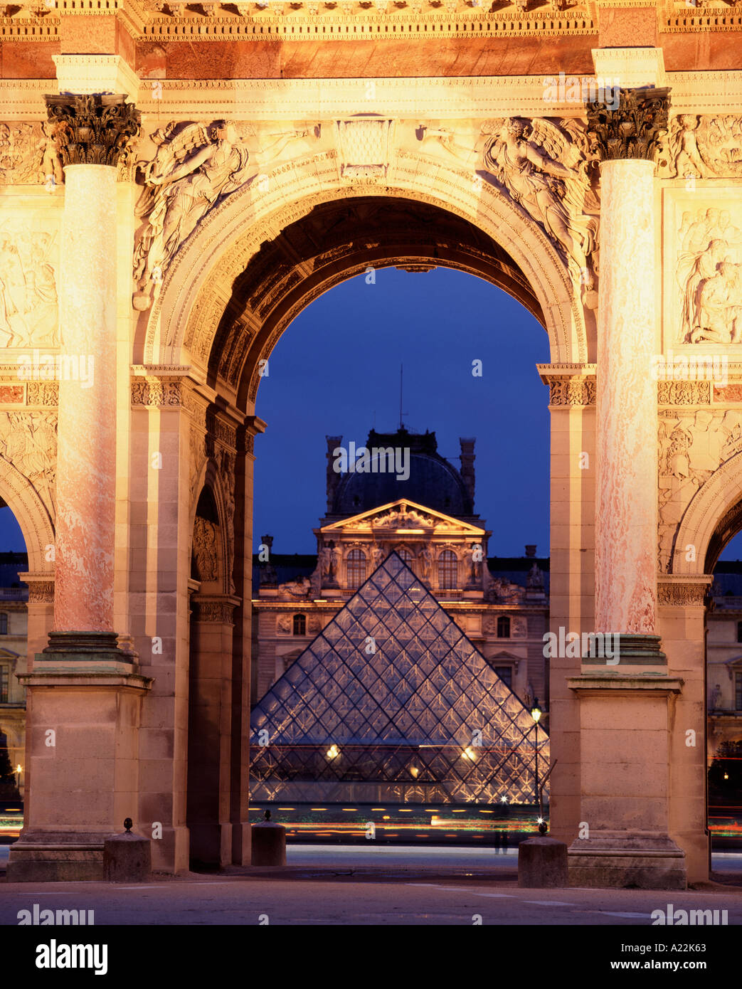 Arc de Triomphe du Carrousel, Paris, Frankreich Stockfoto