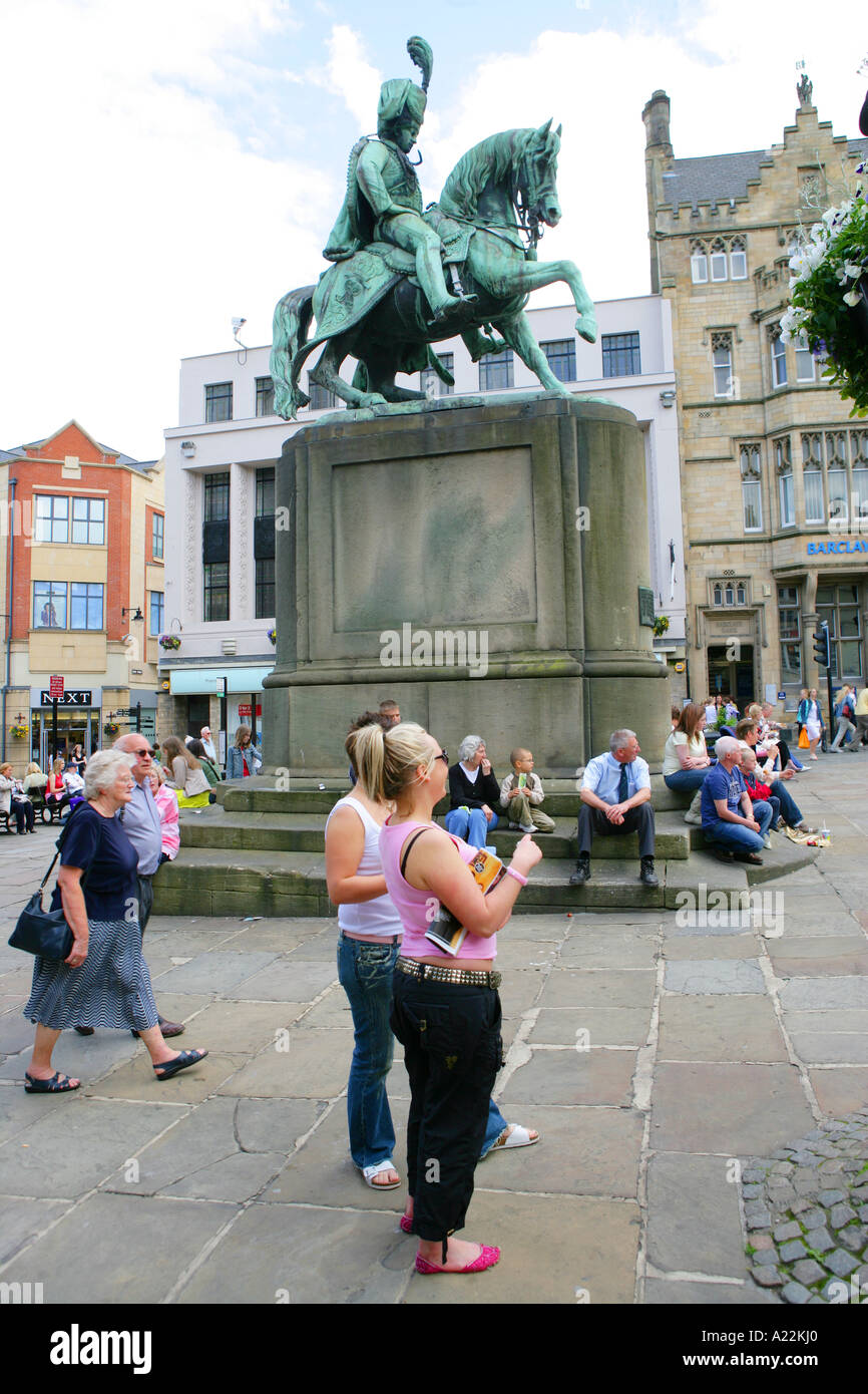 Durham Stadtzentrum Stockfoto