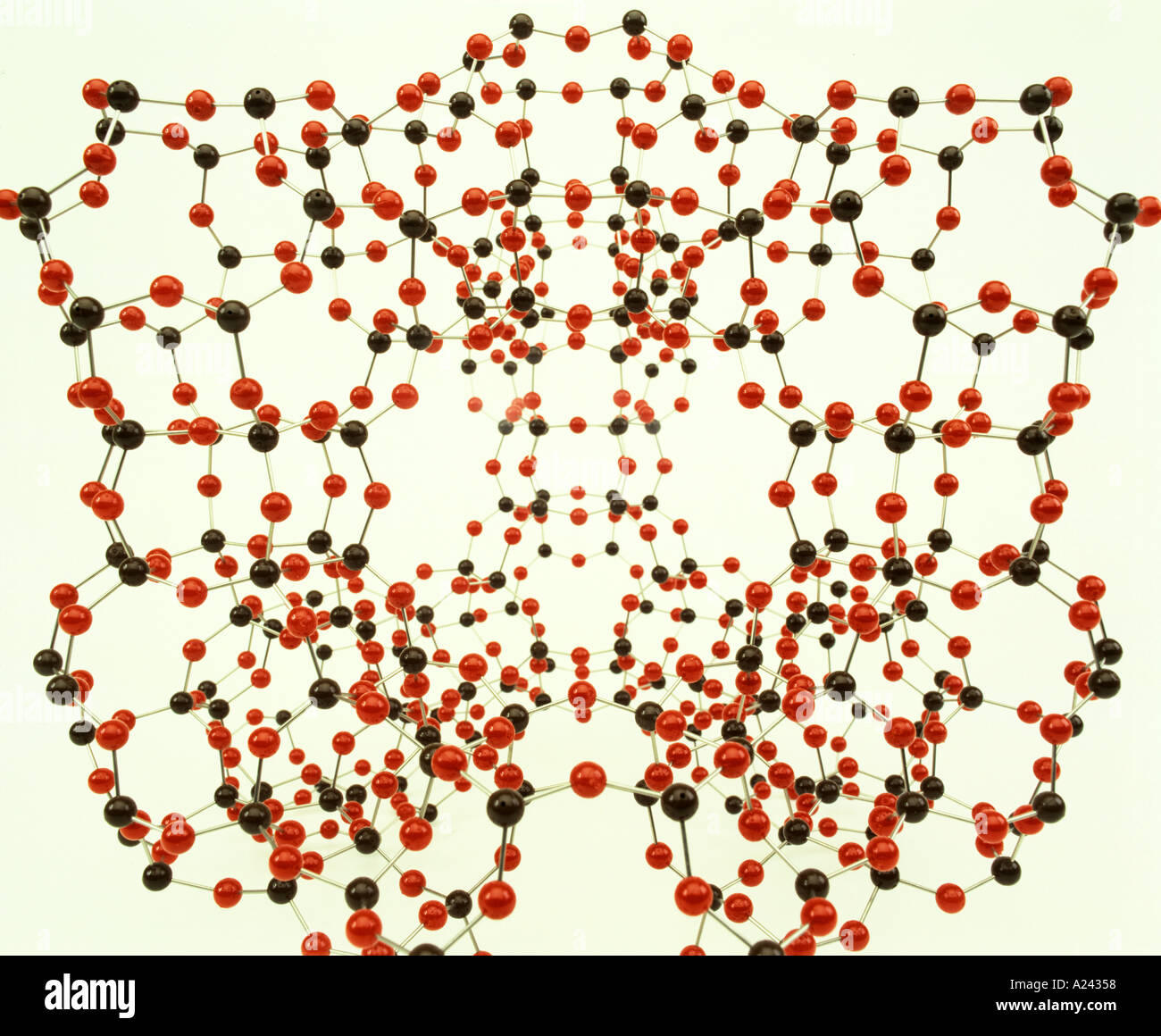 Molekulares Modell des faujasite Stockfoto