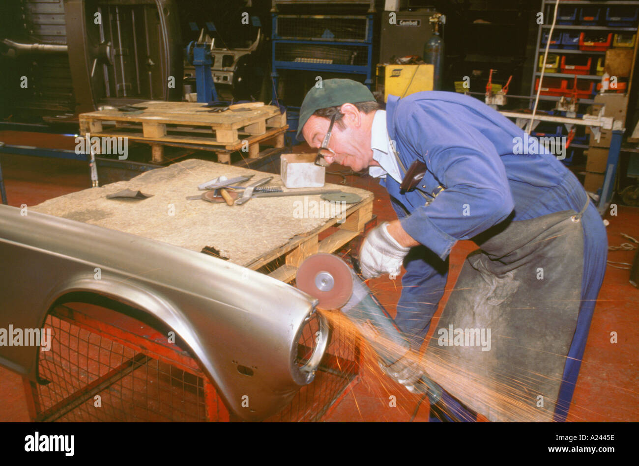 MG Erbe Fabrik 1989 Stockfoto