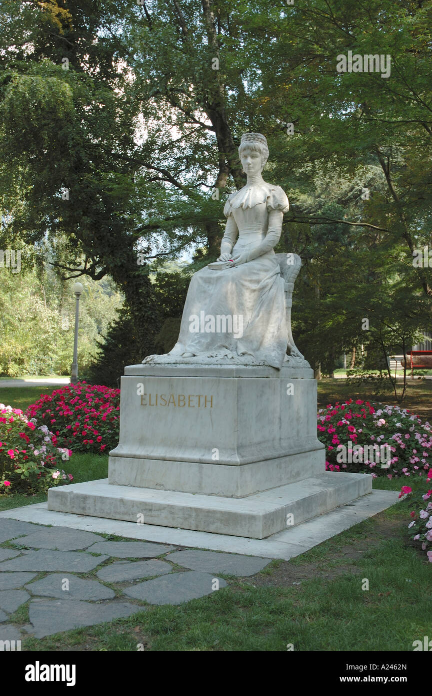 Statue von Elizabeth Habsburger Kaiserin von Österreich-Sissi Stockfoto
