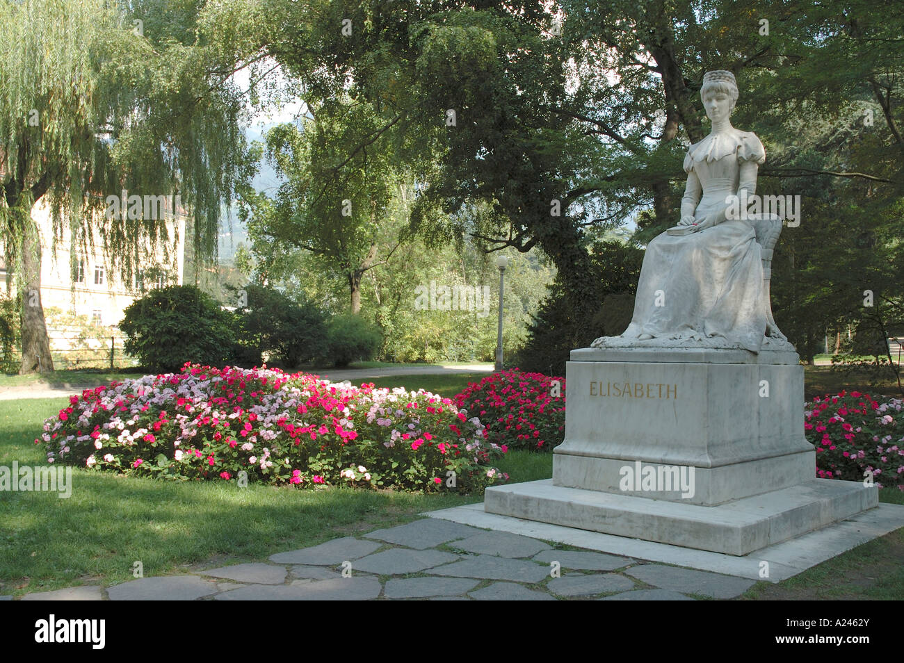 Statue von Elizabeth Habsburger Kaiserin von Österreich-Sissi Stockfoto