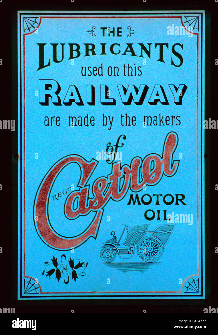 Castrol Motoröl Zeichen Stockfoto