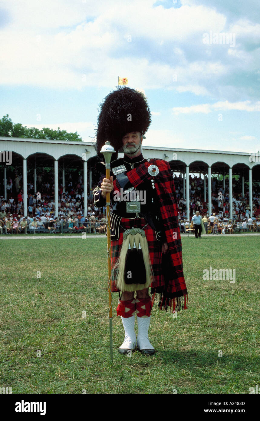 Pipe Major beim Scottish Festival viele weitere schottischen Highland Games Bilder Stockfoto