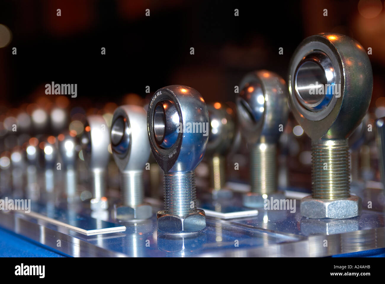 Sphärische Stab Endlager Stockfoto