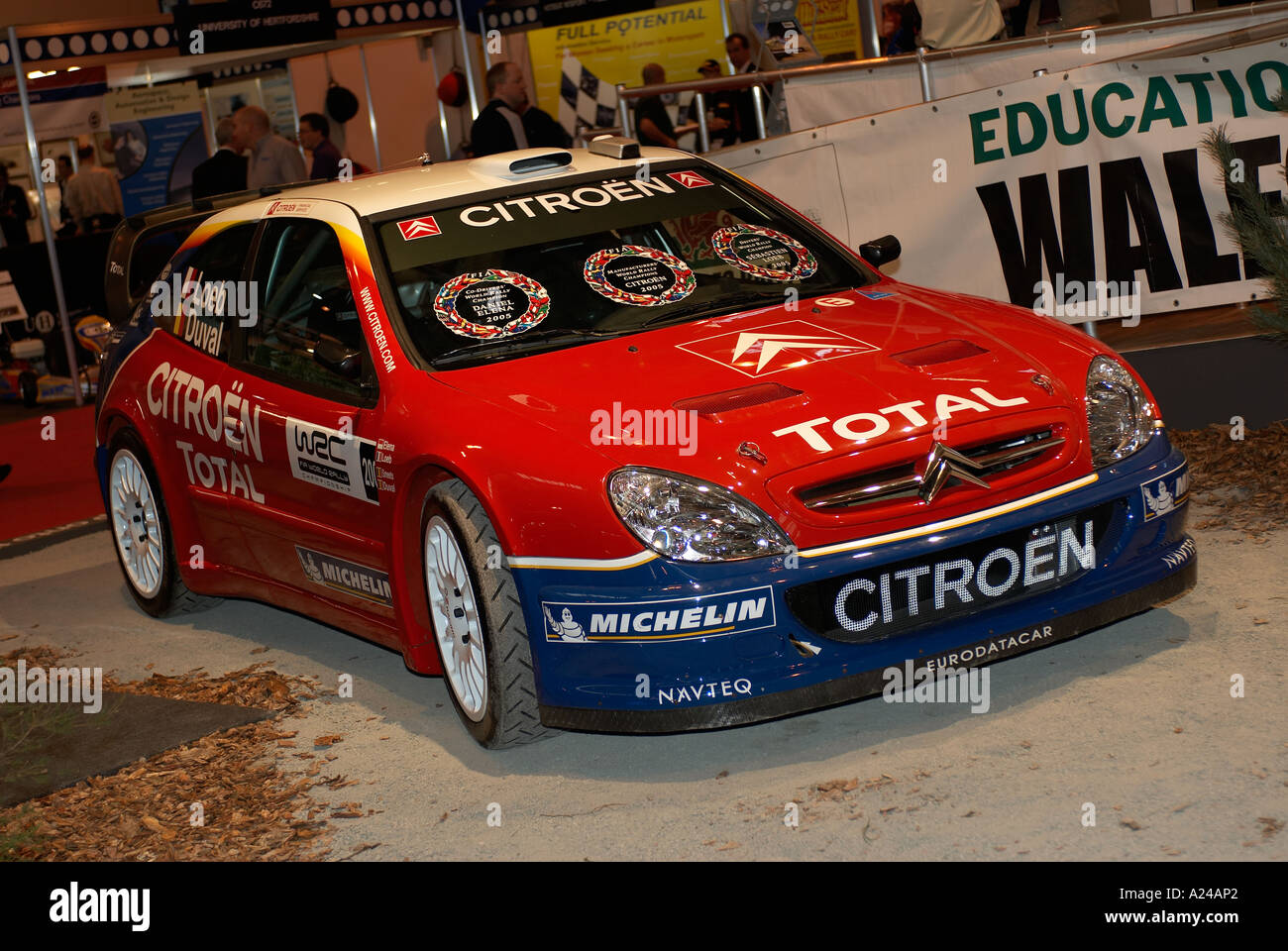 Citroen WRC Rallye-Auto abgebildet auf der Autosport International Show, NEC Birmingham Stockfoto